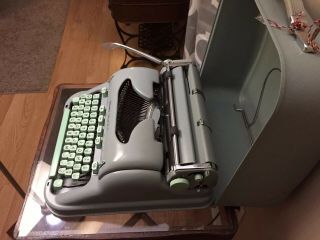 Vintage Hermes 3000 Portable Typewriter and Case - Mid Century - Key And Brushes 6