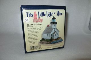 Old Mission Point Harbour Lights This Little Light Of Mine Lighthouse Ll179 Mib