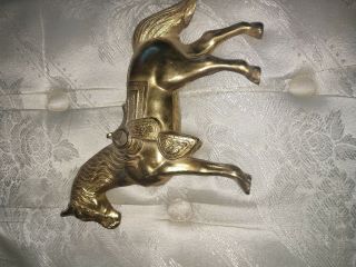 Vintage Brass Horse Figure 12 