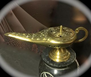 7 Inch Vintage Indian Brass Genie Aladdin 