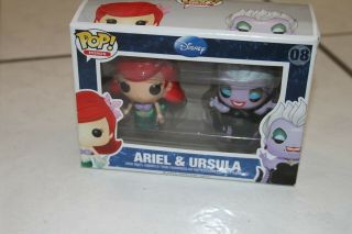 Disney The Little Mermaid Ariel & Ursula Funko Pop Minis 08,  Some Box Wear
