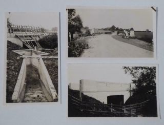 3 X 1934 Photographs Of Bridge And Sheepwash Thornton - Le - Moor Lincolnshire