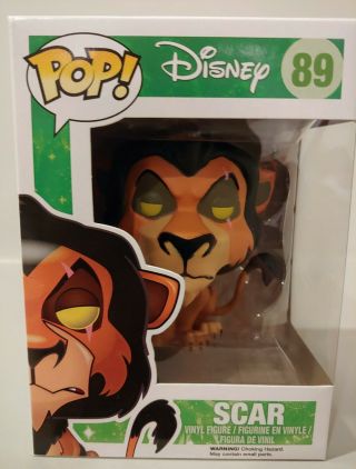 Funko Pop Disney 89 Lion King Scar - Vaulted Very Rare & Hard To Find