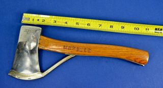 Marbles Small Hatchet 9 Gladstone,  Mich USA w Blade Protector; Prob.  Refinished 3
