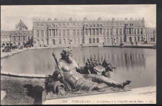France Postcard - Versailles - Le Chateau Et La Chapelle Vus Du Parc B1149