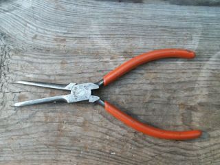 Usa Tool Snap - On Model E - 702 Curved Needle Nose Pliers 6.  25 " L Snap On