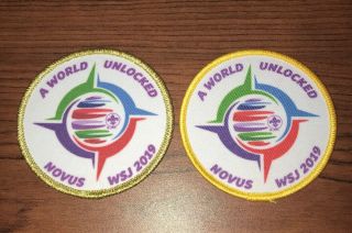 2019 World Scout Jamboree Wsj Participation Award Novus Gold & Yellow Set