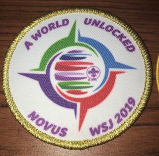 2019 World Scout Jamboree WSJ Participation Award Novus Gold & Yellow Set 2