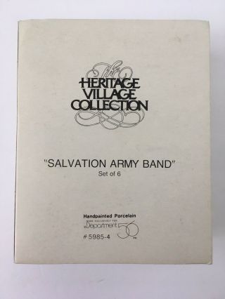 Department Dept 56 Salvation Army Band Heritage Village Missing Figure 59854 3