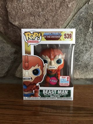 Funko POP Flocked Beast Man 539 Masters of the Universe NYCC 2017 Exclusive 2