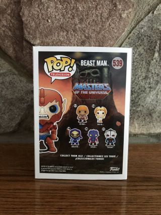 Funko POP Flocked Beast Man 539 Masters of the Universe NYCC 2017 Exclusive 4