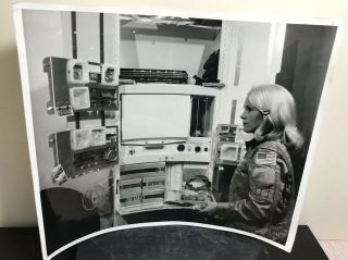 Vtg 8 X 10 Nasa /ge Photograph Press Release Rhea Seddon Astronaut B/w