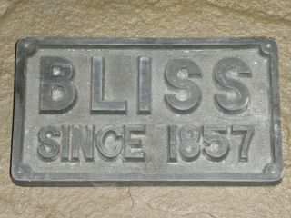 OLD BLISS MACHINE TOOLS SINCE 1857 ADVERTISING SIGN VINTAGE ANTIQUE 4