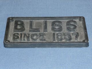 OLD BLISS MACHINE TOOLS SINCE 1857 ADVERTISING SIGN VINTAGE ANTIQUE 7