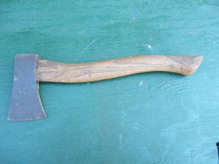 Vintage Tool Axe Hatchet 13 " Long Wooden Handle With 2,  " Blade