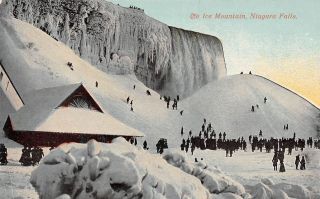 Q23 - 0552,  The Ice Mountain,  Niagara Falls,  Ny. ,  Postcard.