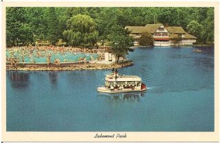 Show Boat Casino And Swimming Pool At Lakemont Park In Altoona Pa Postcard
