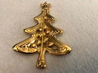 Swarovski 2001 Signed Christmas Tree Brooch Pin 2