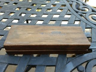 Vintage Norton Arkansas Oilstone Made In Usa Wooden Box