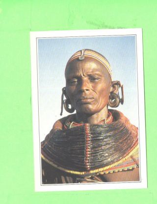 Oo Card Image Femme Samburu Kenya Samburu Woman In Tribal Costume