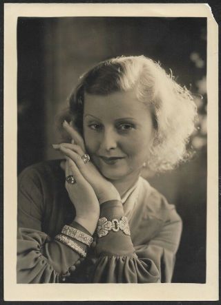 German Film Star Lilian Harvey Charles Sheldon Unseen Vintage 1930s Photograph