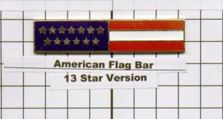 Police Department - American Flag Citation Bar (pin Back)