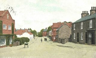 Vintage Postcard - The Main Street,  Scalby,  No.  Yorkrshire,  Scarborough,  England