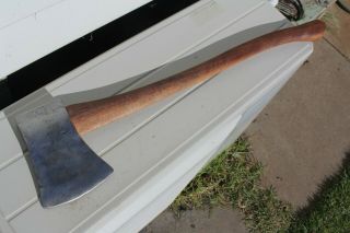 Hb (hults Bruks) 4&1/2lb Axe With Re - Fitted Spotted Gum Handle.  Gc