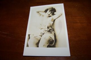 Rare Vintage Rppc Real Photo Postcard Gorgeous Woman Female Pin Up Risque Smile2