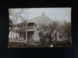 First House In Nauvoo,  Ill.  Lds History Real Photo Postcard Rppc