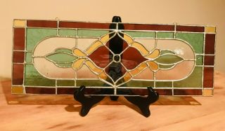 Vintage Stained Glass For Window Hanging,  Made In The 70 