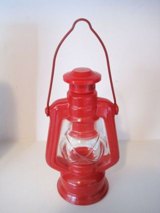Vintage Avon Country Lantern Wild Country After Shave Decanter Red