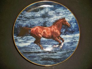 Danbury Collector Plate Horse " Spirits " Graceful Voyager