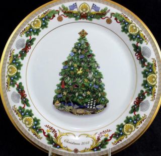 Lenox Christmas Trees Around The World Plate 2012 Greece