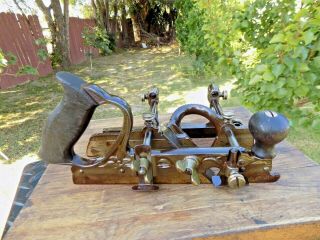 ANTIQUE STANLEY No.  45 TYPE 2 COMBINATION PLANE - ANTIQUE WOODWORKING HAND TOOL 6