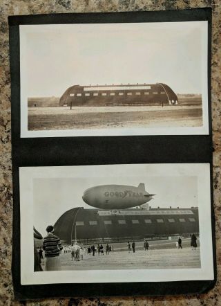 Akron Ohio Goodyear Pilgrim Nc9a Zeppelin Blimp Airship Holder Photo Snapshot