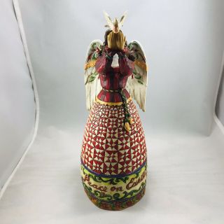 May Peace Fill Your Heart Angel with Dove by Jim Shore Christmas Figurine 8