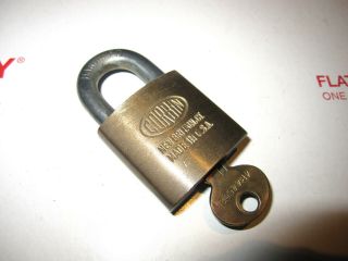 Vintage Corbin Lock Co.  Solid Brass Padlock In 2 1/2 " Tall