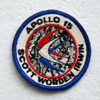 Nasa Apollo 15 Embroidered Mission 3 - Inch Badge 1971 Rover Scott Worden Irwin