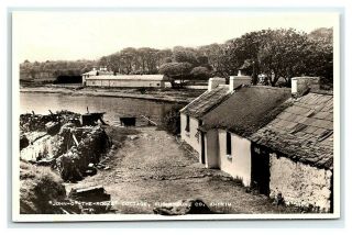 Vintage Postcard Rppc Cottage Cushendun County Antrim Ireland I10