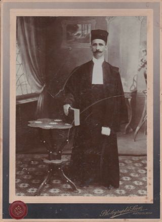 Egypt Armenia 1914 Mansourah Leon Megerdichian Real Photo B&w 16 X 22 Cm