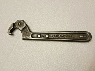 Vintage J H Williams & Co.  471 Hook Spanner Wrench Usa Tool