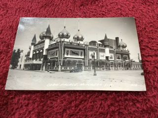 1943 The Corn Palace Mitchell,  South Dakota Real Photo Postcard Rppc