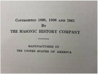 MACKEY ' S REVISED HISTORY OF FREEMASONRY - 1921 Volume 7 Masonic 4