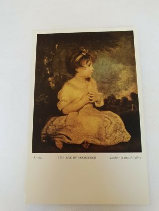 The Age Of Innocence - Reynolds - Vintage Postcard