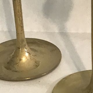 Solid Brass Candlestick Candle Holder Set of 5 Taper Candle Staggered Sizes 3