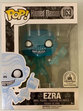 Rare Disney Parks Ezra Error On The Back Of Box Funko Pop Haunted Mansion Excl.