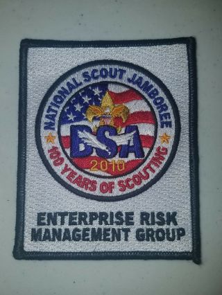 Boy Scout 2010 National Jamboree Enterprise Risk Management Group Patch