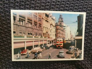 Rissik Street,  Johannesburg,  South Africa - Vintage Postcard