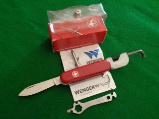 Old Rare Discontinued Wenger Swiss Army Knife 1.  79.  30 Pocket Biker Knife